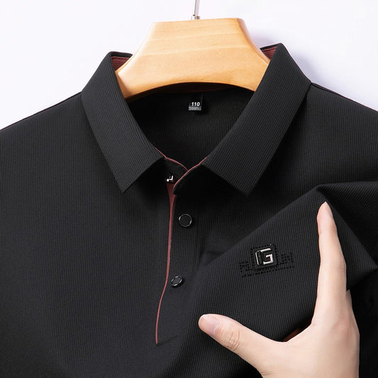 Summer Men's Long Sleeve Polo Shirt