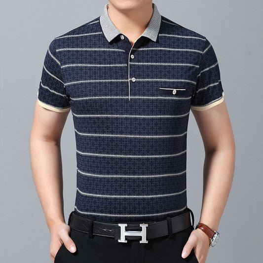 de803-Summer Men's Fashion Casual Short Sleeve T-shirt