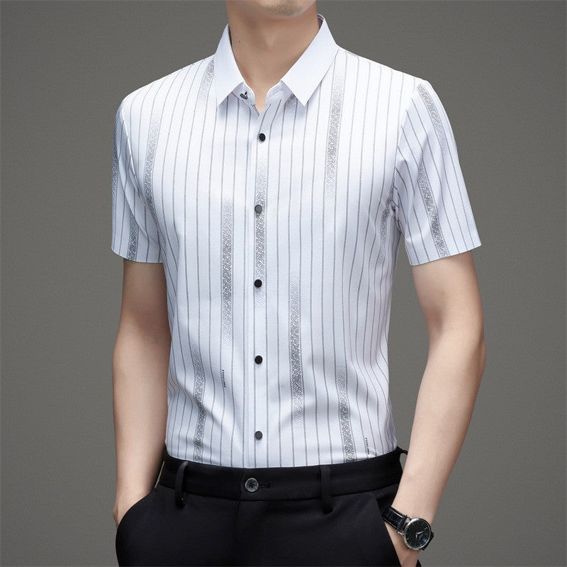 de811-Men's Summer Business Casual Short Sleeve Shirt