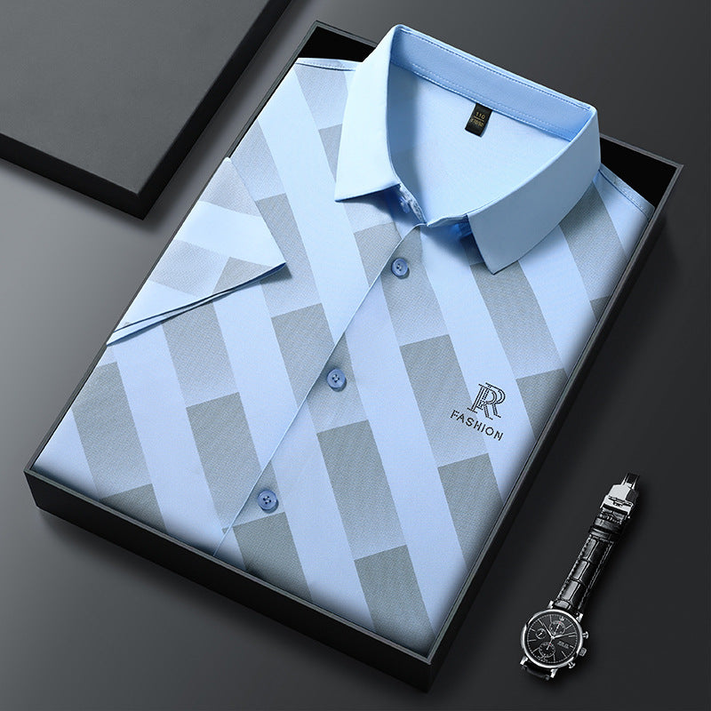zd356-Summer men's Korean style short-sleeved shirt