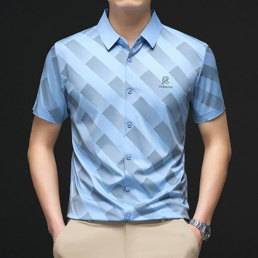 zd356-Summer men's Korean style short-sleeved shirt