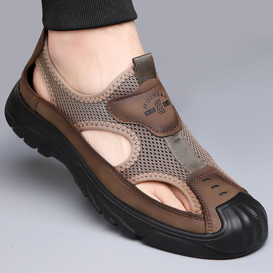 Daily casual mesh breathable men's leather shoes(cm327)