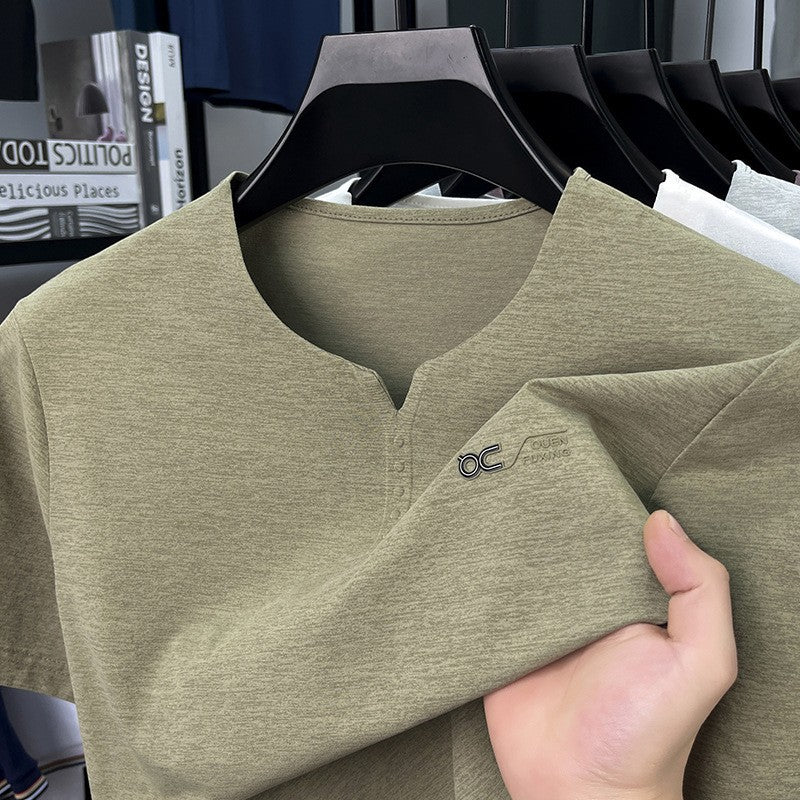Summer men's fashion casual short-sleeved T-shirt