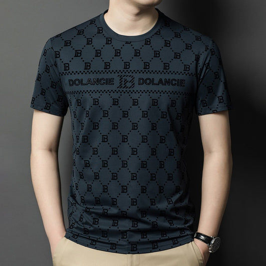 Men's Casual Breathable Mulberry Silk Short-Sleeved T-Shirt(cm342)