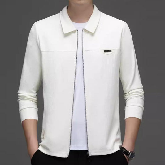 2025 Men's spring and autumn casual zipper long sleeve coat(cm352)