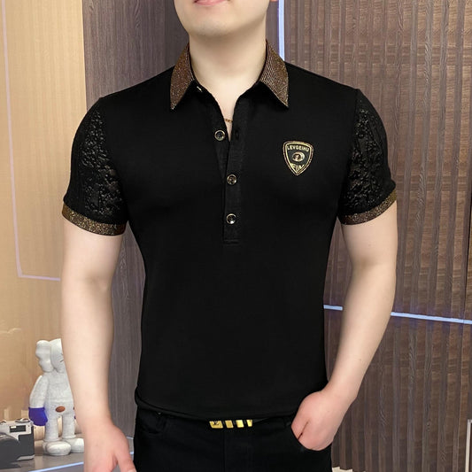 2025 Men's Summer Lapel  Short Sleeve Polo Shirt(cm353)