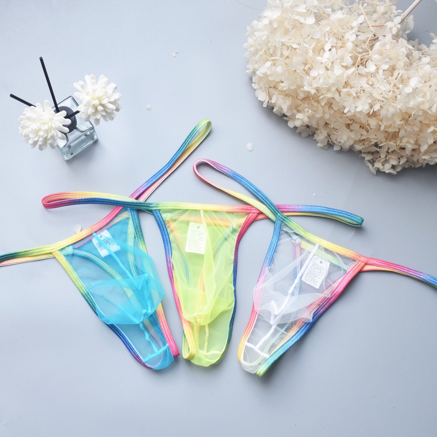 Men's Sexy Low Rise Transparent Thong(ud22)