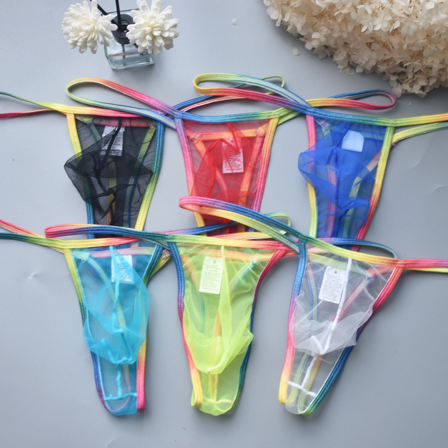Men's Sexy Low Rise Transparent Thong(ud22)