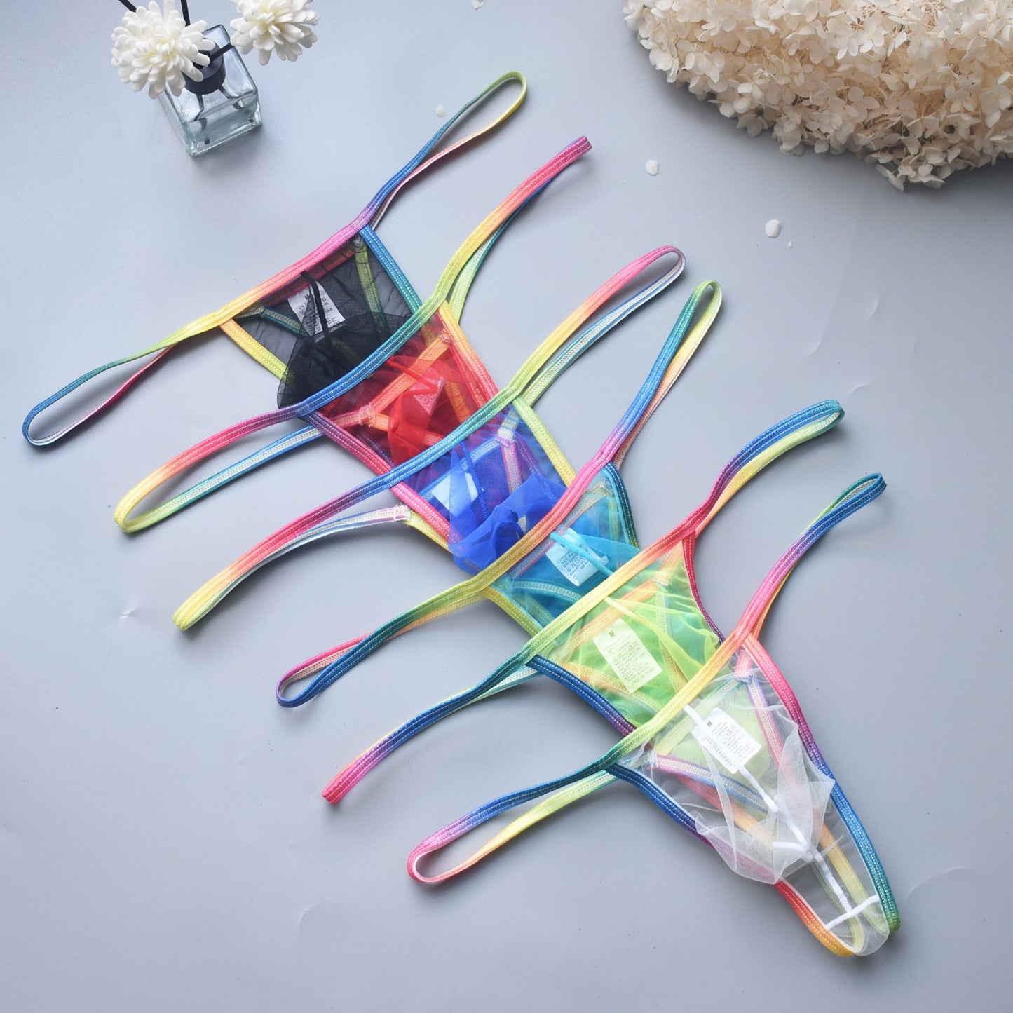 Men's Sexy Low Rise Transparent Thong(ud22)