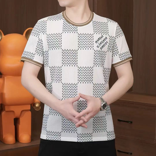 cf334-Men's summer fashion casual all-match short-sleeved T-shirt