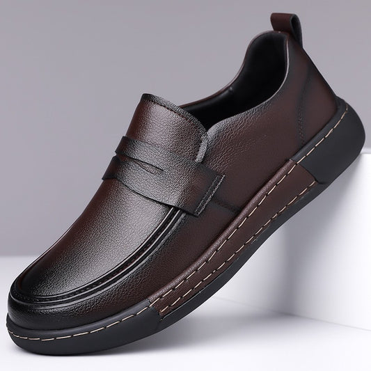 Retro versatile high-end men's leather shoes(cm373)