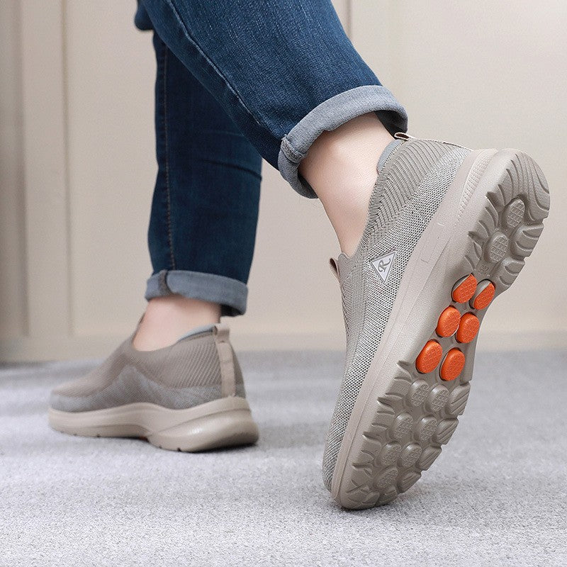 Men's casual fly woven mesh sports breathable shoes