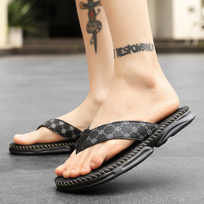 cf352-High elastic and comfortable men's slippers