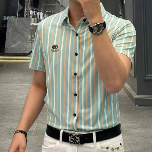 iq364-Ice Silk Casual Men's Shirt
