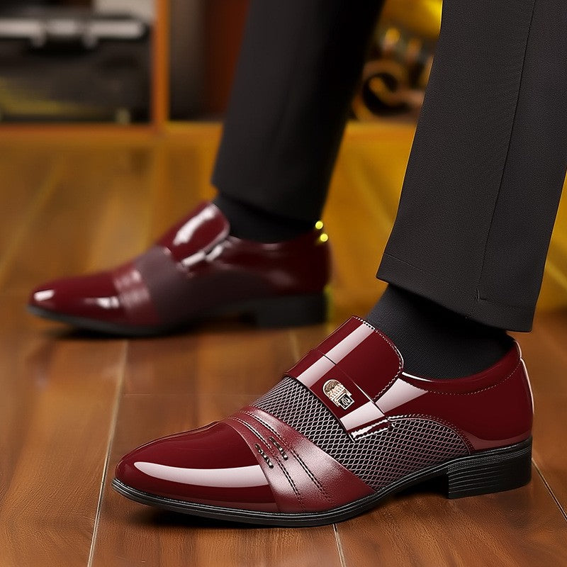 Men's stylish stitching leather shoes(px112)