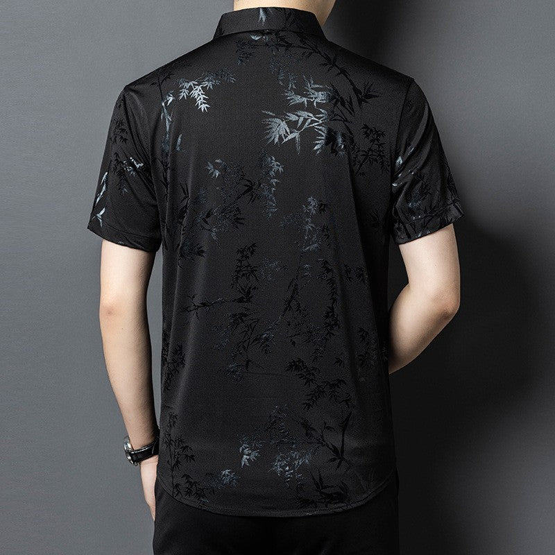 2025 Men's Ice Silk Short Sleeve Shirt