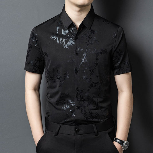 2025 Men's Ice Silk Short Sleeve Shirt