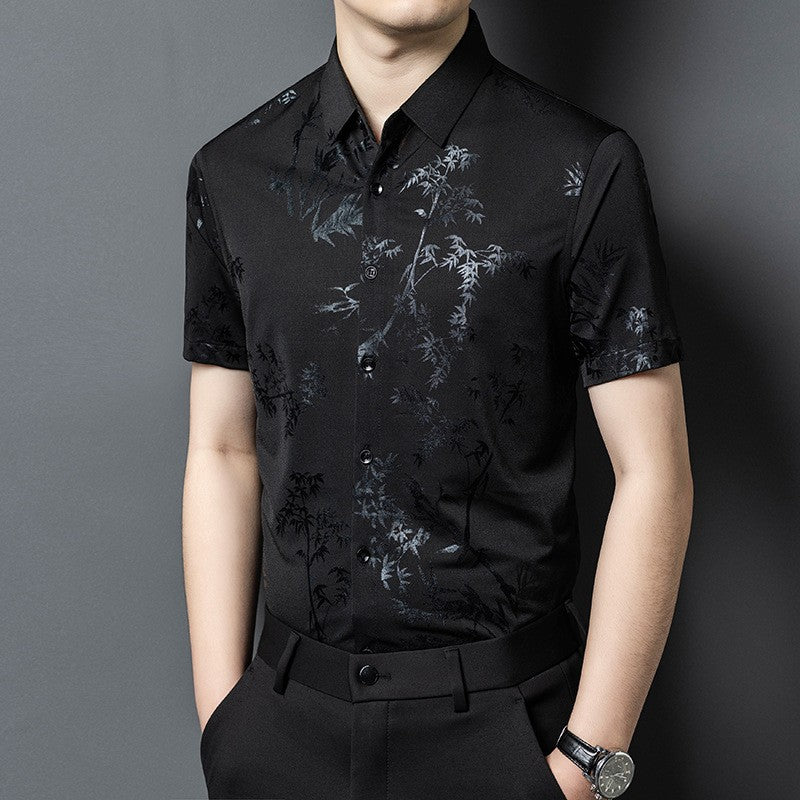 2025 Men's Ice Silk Short Sleeve Shirt