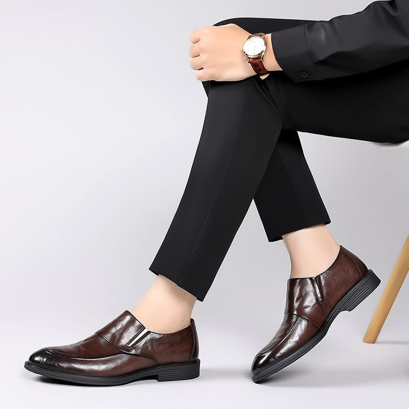 zd381-Men's British style business casual leather shoes