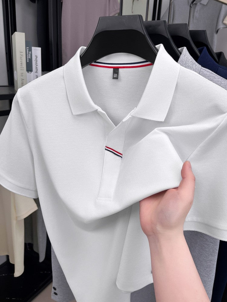 Men's Summer Light Luxury Short Sleeve Polo Shirt(cm502)