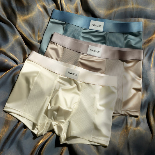 Men's antibacterial ice silk breathable underwear