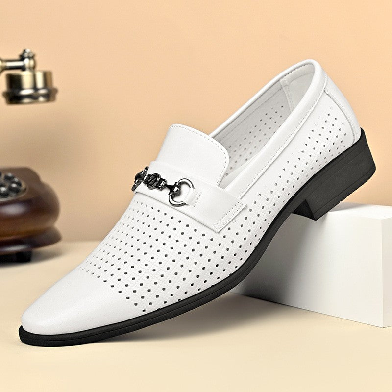 Summer men's business formal hollow leather shoes(you409)