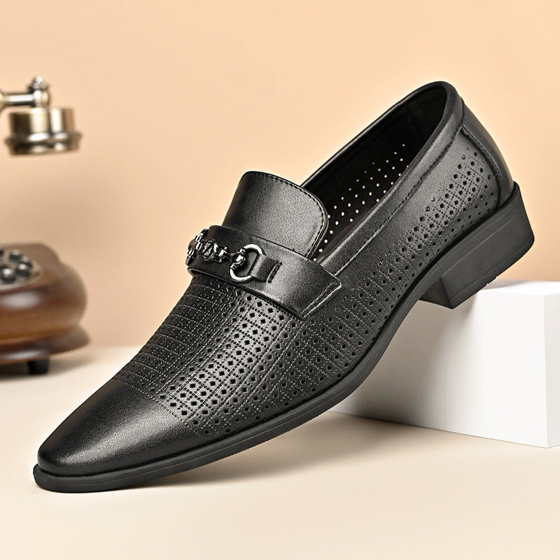 Summer men's business formal hollow leather shoes(you409)