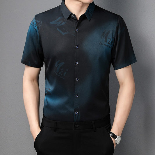 Summer new men's letter casual shirt(cm532)