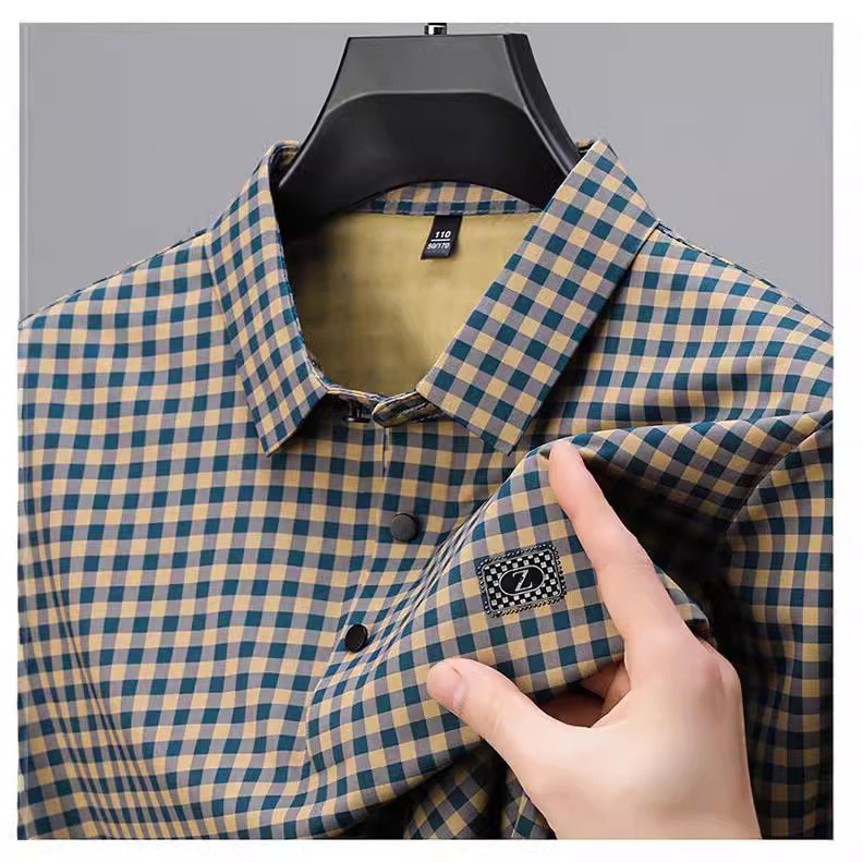 Men's summer trendy plaid short sleeves(cm533)