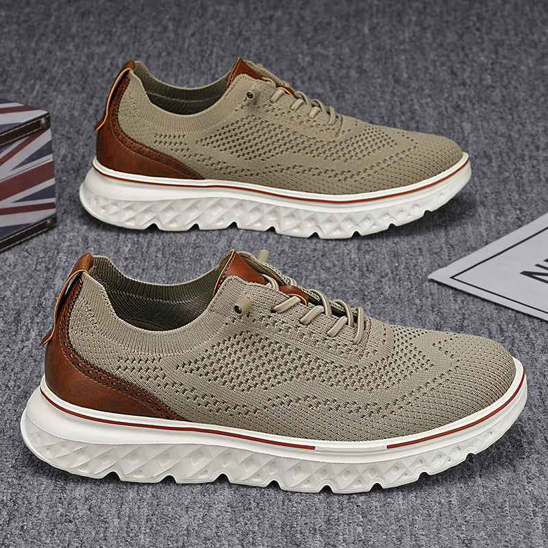 Men's mesh flyknit sneakers(you421)